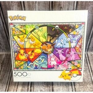 NEW Pokemon 500 Piece Puzzle Eevee Evolutions Buffalo Games Jigsaw Nintendo